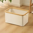 thumbnail image 2 of Xuniizn Laundry Basket, Collapsible Laundry Hamper & Large Storage Bin - Foldable Laundry Baskets with Handles, Space-Saving Laundry Hamper for Home, Dorm, Office, Oxford Cloth, Beige, 2 of 6