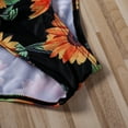 thumbnail image 4 of Women Push Up Halter High Waist Floral Printed Bikini Set Bra Padded Swimwear Bandage Swimsuit Bathing Suit, 4 of 5