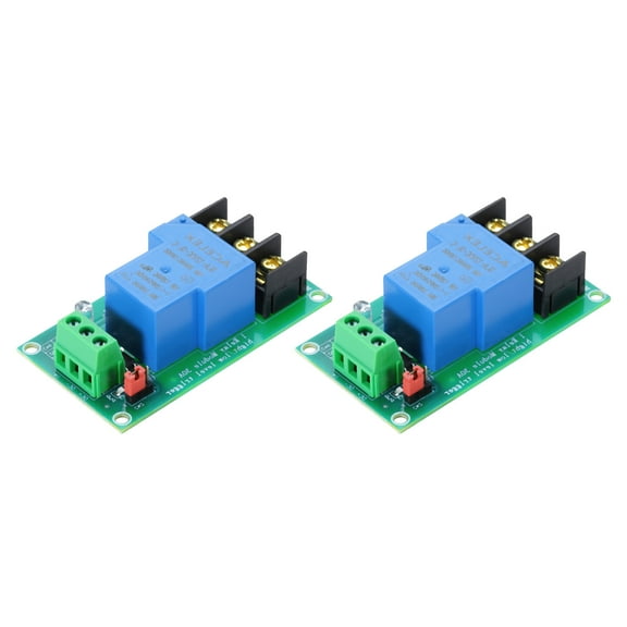 Uxcell 2 Pcs DC 12V 1 Channel Relay Module Switch Board Shield 30A High or Low Level Trigger
