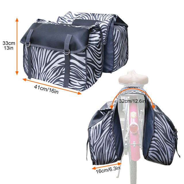 Bolsa de sillín de motocicleta de lona Asiento trasero equino para motor