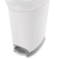thumbnail image 5 of Sterilite 12.6 Gallon Locking StepOn Wastebasket, White (2 Pack) 10738002, 5 of 5