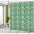 thumbnail image 4 of Ambesonne Jungle Leaves Shower Curtain, Banana Leaves Foliage, 69"Wx70"L, Coconut and Multicolor, 4 of 4
