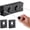 Black, variant on Elastic Stainless Steel Retractable Clothesline, Wall Mount Non-Sagging 16.7 ft Double Wire Grey for Indoor Balcony Courtyard Outdoor Use