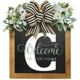 thumbnail image 6 of HYmarket Surname Front Door Wreath - 26 Letter Farmhouse with Eucalyptus Bow-knot, Front Door Welcome Sign, Household Supply, 6 of 8