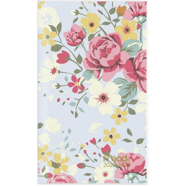 Agenda de poche 2 ans Mead® 2026 – Jardin de roses