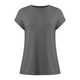 thumbnail image 3 of MKLEKYY Playeras Algodon Mujer Camiseta De Verano De Manga Corta Para Mujer, Color Liso, Con Mangas Cubiertas Talla XL, 3 of 3