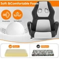 thumbnail image 6 of BestMassage Adjustable & Ergonomic Swivel Gaming Chair, White, 6 of 7