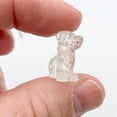 thumbnail image 2 of Clear Quartz Dog Animal Figurine/Worry Stone |  | Clear | 1 Figurine, 2 of 12