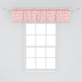 thumbnail image 2 of Abstract Window Valance, Pastel and Modern Floating Feathers Shadow of the Shapes Repetitive Design, Curtain Valance for Kitchen Bedroom with Rod Pocket, 54" X 18", Blush and Rose, by Ambesonne, 2 of 2