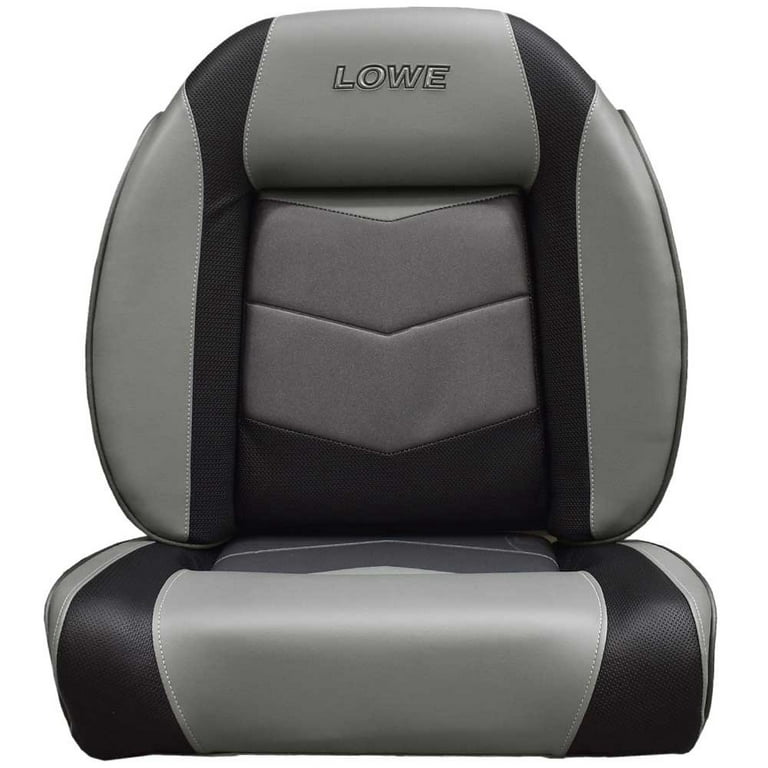 Lowe Boat Seat Cushions 2241752 | Stinger 178 Gray Black (Set of 2)