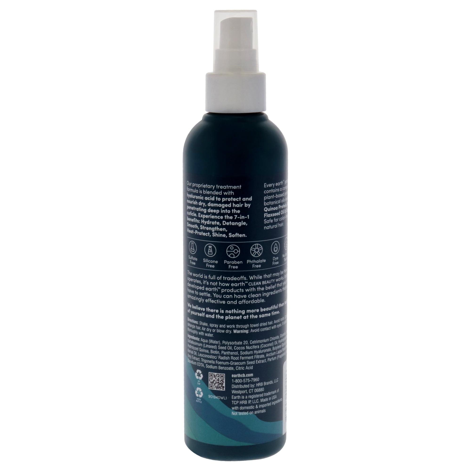 earth Clean Beauty 7in1 LeaveIn Treatment with Hyaluronic Acid, 6 fl oz.  (图2) earth Clean Beauty 7in1 LeaveIn Treatment with Hyaluronic Acid, 6 fl oz.  (图2)