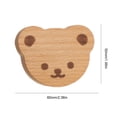 thumbnail image 2 of Perillas de madera del gabinete del animal con el botón de madera del cajón del tornillo para los gabinetes y los cajones, 2 of 6