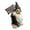 A, variant on Whimsical Angry Garden Gnome Statue with Broken Sign Durable Resin Yard Decor for Outdoor and Indoor Spaces