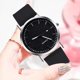 thumbnail image 4 of Relojes casuales de cuarzo para mujer Reloj de pulsera con esfera redonda de cuero minimalista (negro) Tmvgtek Para estrenar, 4 of 6