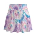 thumbnail image 6 of FUIALDOLG Womens Tie Dye Athletic Skorts Purple Tie Dye Pleated Workout Tennis Skirts with Pocket Lady Golf Skort with Pockets Soft Activewear for Summer,XL, 6 of 8
