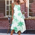 thumbnail image 3 of Ovzne Robes pour Femmes 2025 Robe Femme Mode Été Plage Imprimé Poches Débardeur Col Rond Sans Manches Robe Grande Taille Imprimée Liquidation, 3 of 6
