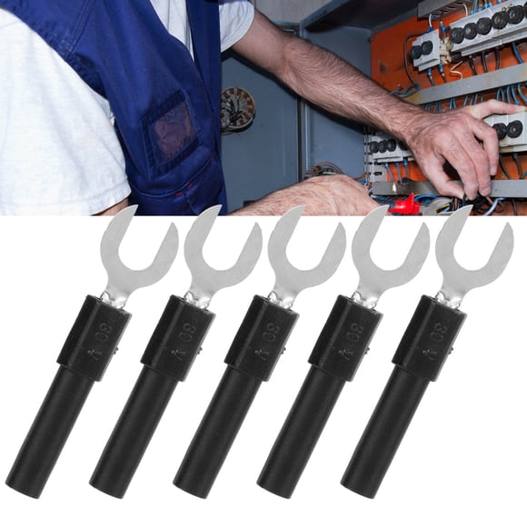 Conectores De Cable De Spade De 10 Piezas De 10 Piezas Tipo De Y Enchufe En El Adaptador De Plátano Terminales De Enjuague Eléctrico 30 VAC60VDC Máximo.10A