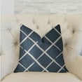 thumbnail image 2 of Plutus DaVinci Blue and White Luxury Throw Pillow 20"L x36"W, 2 of 3