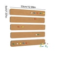 thumbnail image 3 of Self-Adhesive Fabric Bulletin Board Strips | 5-Pack Modular Message Board for Wall Organization | Reusable Push Pin Panel for Photos, Notes & Keys | Home Office Decor & Storage Solution, 3 of 6