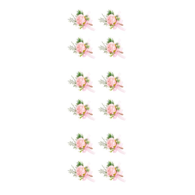 Qarigey ABS Elegante de flores artificiales - Delicado accesorio de boda Flores artificiales Novia Amplia aplicación Romántico Ramillete rosa Type1 NO1