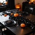 thumbnail image 6 of Gqtwoy Halloween Artificial Black Rose Garland, Spooky Decoration, Durable Cloth, Perfect for Mantels and Party Backdrops, Creepy Atmosphere, Haunted House Decor, 6 of 6
