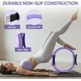 thumbnail image 3 of Pilates Ring and Ball Set, Pilates Essentials Kit for Women, 13-Piece Home Pilates Equipment Set,Includes Pilates Ring, Resistance Bands, Yoga Ball etc- for Women's Home Workouts & Beginners(Purple), 3 of 7