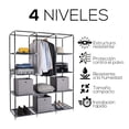 thumbnail image 3 of Closet Organizador Armable de Acero Inoxidable | Armario de Almacenamiento para Ropa | Ropero Portatil | Mueble de Tela Impermeable con Cierre | Perchero Guardaropa para Recamara, 3 of 5