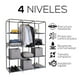 thumbnail image 3 of Closet Organizador Armable de Acero Inoxidable | Armario de Almacenamiento para Ropa | Ropero Portatil | Mueble de Tela Impermeable con Cierre | Perchero Guardaropa para Recamara, 3 of 5