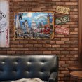 thumbnail image 4 of Placa Metal Vintage Ojo Londres Pintura Hierro Rectangular Arte La Pared 30x20cm, 4 of 9