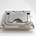 thumbnail image 4 of 1Pc Stainless Steel Boat Hatch Locker Lift and Pull Ring Flush Mount Handle (Silver), 4 of 6