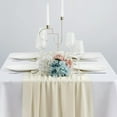 thumbnail image 6 of 10FT Chiffon Table Runner for Wedding Decorations Rustic Table Runner Sheer Decor for Bridal Shower,Birthday Party,Baby Shower, 6 of 8
