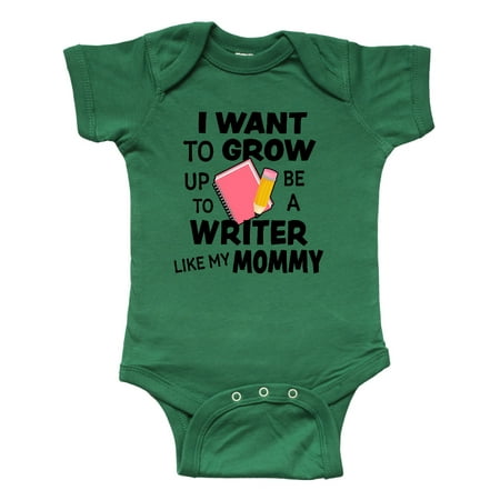 

Inktastic I Want To Grow Up To Be A Writer Like My Mommy Gift Baby Boy or Baby Girl Bodysuit