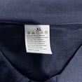 thumbnail image 6 of Men's Summer Linen Polo Shirt, Short Sleeve Buttoned Collared Top with Chest Pocket for Beach and Casual Outings Navy, 6 of 7