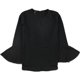 thumbnail image 1 of Blusa Alfani de Manga acampanada transparente para mujer negro mediano Pull-over, 1 of 1
