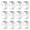 With Battery-White A, variant on 12 Pack LCD Display CO Carbon Monoxide Gas Detector Device Home Safety Alarm Detector