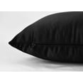 thumbnail image 2 of Aiking Home 2 of Colorful Shiny Satin Euro Shams / Pillow Covers 24 by 24 - Black, 2 of 2