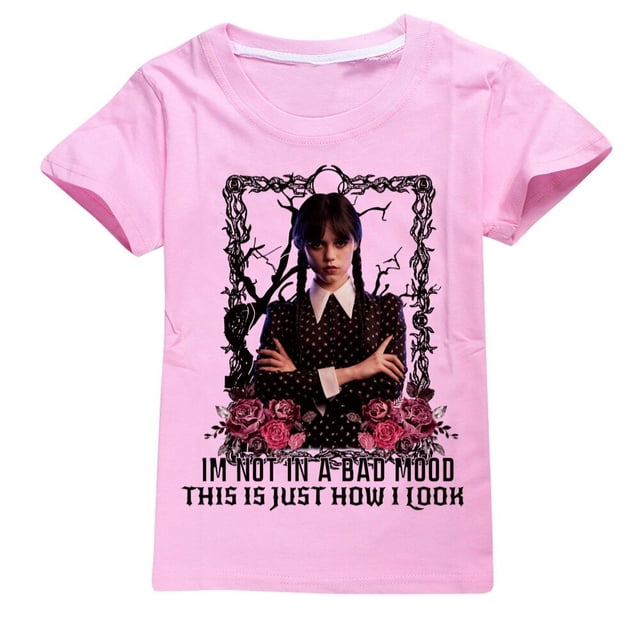 Camiseta de manga corta de algodón para niños, vestido informal unisex para niños y niñas de 2 a 16 años zhangyuxiang LED