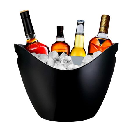 

4/8 Litre Modern Ice Bucket Holds 2 Wine or Champagne Bottles Wine Bucket for Cocktail Bar Champagne Bucket Large Beverage Tub Beer Bucket Wine Chiller