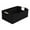 Black, variant on Unique Bargains Foldable Storage Basket with Wood Handles Black 15*10.6*5.9