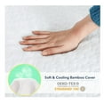 thumbnail image 3 of Short Queen Mattress Topper, 4 Inch Dual Layer Memory Foam Mattress Topper with Bamboo Cover, Medium Firm Topper for Travel Trailer, Camper, 3 of 6