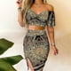 thumbnail image 2 of Moda mujer verano chaleco Camis falda traje conjunto manga corta vendaje Sexy conjuntos Wmkox8yi  bvn3289, 2 of 8