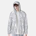 thumbnail image 4 of Daiia Fun Rabbit UPF 50+ Sun Protection Hoodie Jacket Lightweight Long Sleeve Sun Shirt for Women Men with Pocket Hiking Outdoor-3X-Large, 4 of 9