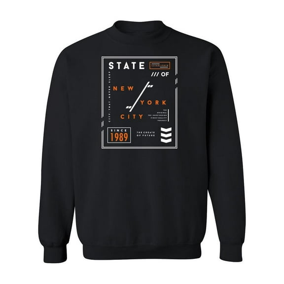 New Your City Quote Design Sweatshirt Men -Image by Shutterstock, Male Small