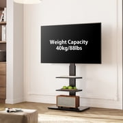 FITUEYES Universal Floor Swivel TV Base TV Stand with Mount for 32-65 Inch Samsung TCL Apple Vizio TVs