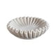 thumbnail image 1 of Cuenco decorativo grande siubich - Cuencos decorativos blancos para decoración del hogar - Cuenco orgánico moderno para decoración del hogar - Cuenco con volantes de hormigón - Cuenco estriado -, 1 of 4