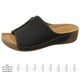 thumbnail image 2 of Sandalias de cuña con plataforma para mujer Zapatillas con cojín grueso Diapositivas de moda (37 Negro), 2 of 8
