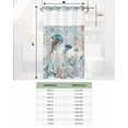 thumbnail image 7 of No Hook Shower Curtains, Coastal Jellyfish Stall Bathroom Curtain with Snap in Liner, Blue Nautical Marine Life Conch Coral Waterproof Washable Fabric Bathroom Shower Curtain Sets, 54" x 78", 7 of 7