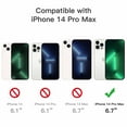 thumbnail image 6 of JETech Case for iPhone 14 Pro Max 6.7-Inch, Shockproof Phone Bumper Cover, Anti-Scratch Clear Back (Midnight Green), 6 of 6