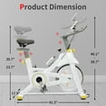 thumbnail image 2 of Exercise Bike, Stationary Bike with LCD Display & Tablet Stand, 4-Way Adjustable Seat, 2-way Non-slip Handlebars, Indoor Cycling Bike Trainer For Home Gym, 2 of 9