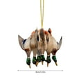 thumbnail image 2 of Bwiyojiz Home Decor Hanging Ornaments Ducks Hunting Decorations Car Waterfowl Acrylic Christmas Tree, Christmas Gifts, Multicolor, 2 of 7